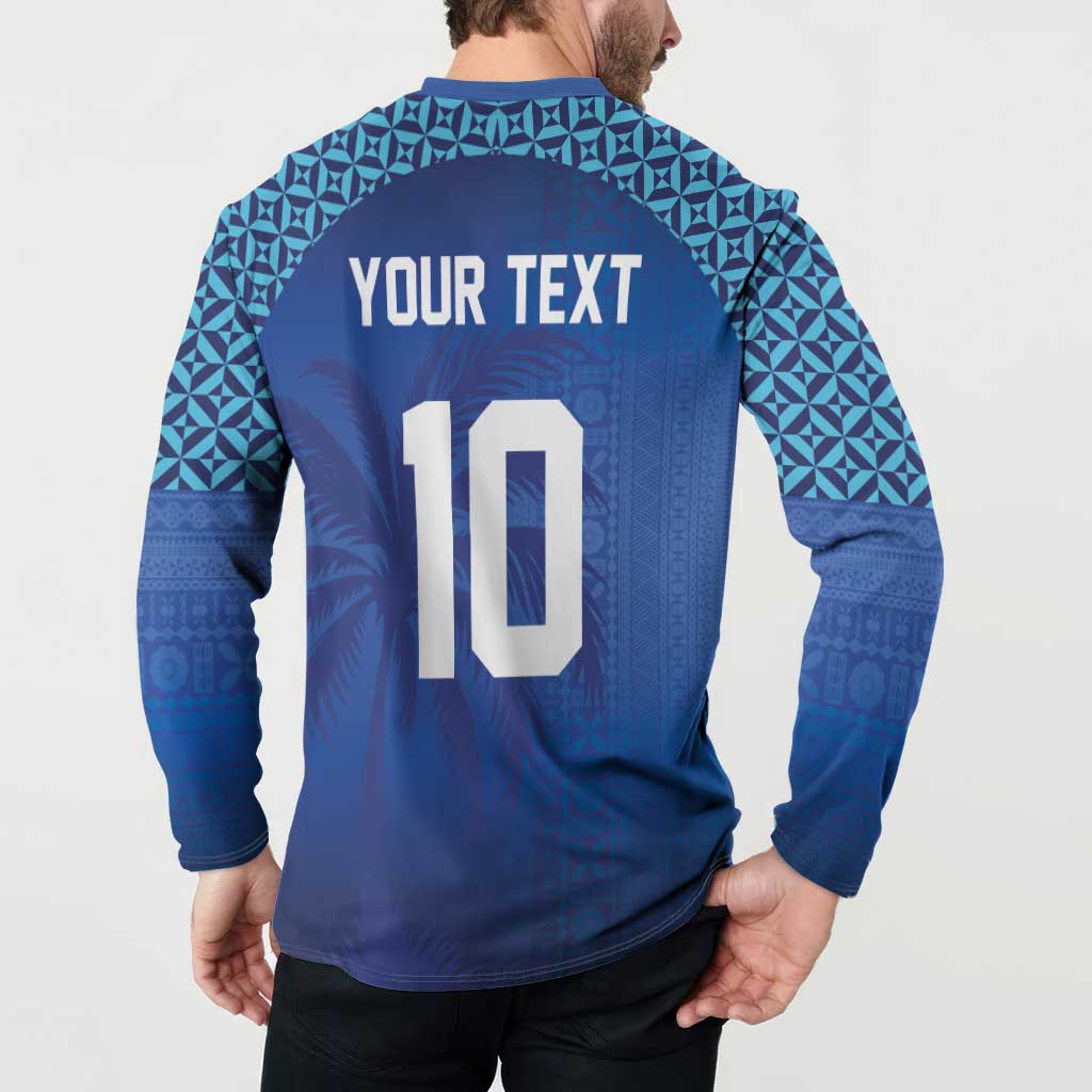 Custom Fiji Football-Towards World Cup 2026 Button Sweatshirt