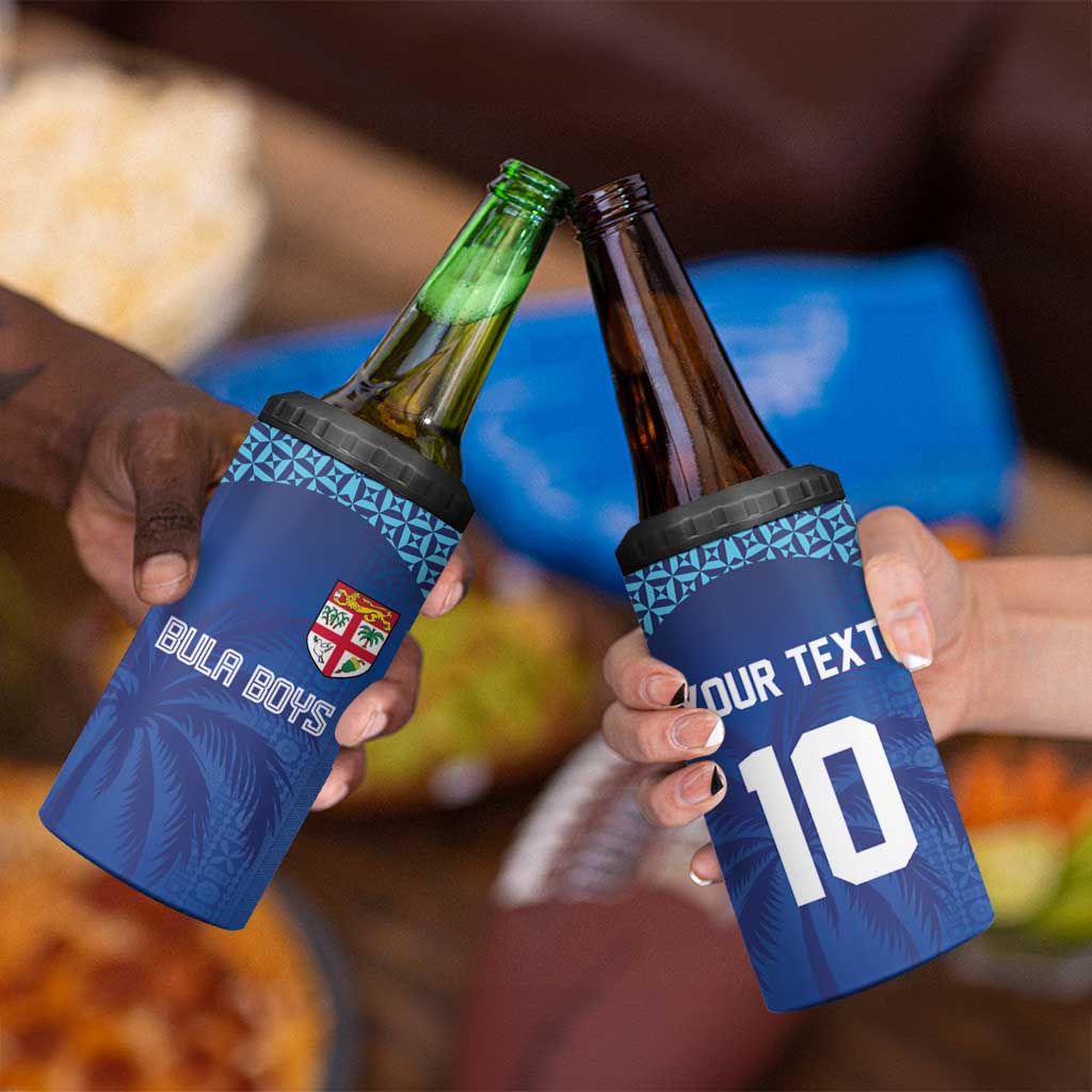 Custom Fiji Football-Towards World Cup 2026 4 in 1 Can Cooler Tumbler