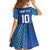 Custom Fiji Football-Towards World Cup 2026 Family Matching Off Shoulder Short Dress and Hawaiian Shirt