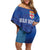 Custom Fiji Football-Towards World Cup 2026 Family Matching Off Shoulder Short Dress and Hawaiian Shirt