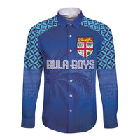 Custom Fiji Football-Towards World Cup 2026 Long Sleeve Button Shirt