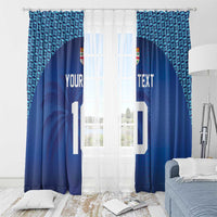 Custom Fiji Football-Towards World Cup 2026 Window Curtain