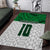 Custom Hawaii Volleyball-Kakau Motif Green Color Area Rug