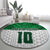 Custom Hawaii Volleyball-Kakau Motif Green Color Round Carpet