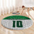 Custom Hawaii Volleyball-Kakau Motif Green Color Round Carpet