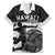 Custom Hawaii Volleyball-Kakau Motif Grayscale Color Family Matching Summer Maxi Dress and Hawaiian Shirt