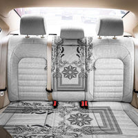 Philippines Barong Style Back Car Seat Cover with Polynesian Art and Leaf Motif Black-White Color LT03 - Polynesian Pride