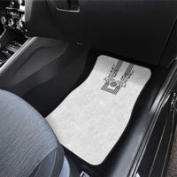 Philippines Barong Style Car Mats with Polynesian Art and Leaf Motif Black-White Color LT03 - Polynesian Pride
