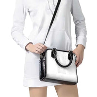 Philippines Barong Style Shoulder Handbag with Polynesian Art and Leaf Motif White Color LT03 - Polynesian Pride