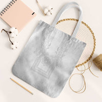 Philippines Barong Style Tote Bag with Polynesian Art and Leaf Motif White Color LT03 White Strap One Size White - Polynesian Pride