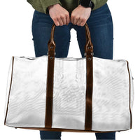 Philippines Barong Style Travel Bag with Polynesian Art and Leaf Motif White Color LT03 White - Polynesian Pride