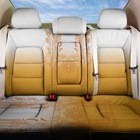 Philippines Barong Style Back Car Seat Cover with Polynesian Art and Leaf Motif Yellow Color LT03 One Size Yellow - Polynesian Pride