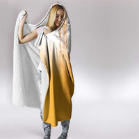 Philippines Barong Style Hooded Blanket with Polynesian Art and Leaf Motif Yellow Color LT03 - Polynesian Pride