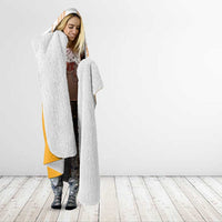 Philippines Barong Style Hooded Blanket with Polynesian Art and Leaf Motif Yellow Color LT03 - Polynesian Pride
