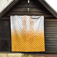 Philippines Barong Style Quilt with Polynesian Art and Leaf Motif Yellow Color LT03 - Polynesian Pride