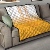 Philippines Barong Style Quilt with Polynesian Art and Leaf Motif Yellow Color LT03 - Polynesian Pride