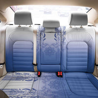 Philippines Barong Style Back Car Seat Cover with Polynesian Art and Leaf Motif Blue Color LT03 - Polynesian Pride