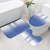 Philippines Barong Style Bathroom Set with Polynesian Art and Leaf Motif Blue Color LT03 - Polynesian Pride