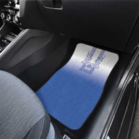 Philippines Barong Style Car Mats with Polynesian Art and Leaf Motif Blue Color LT03 - Polynesian Pride