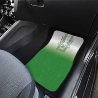 Philippines Barong Style Car Mats with Polynesian Art and Leaf Motif Green Color