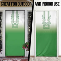 Philippines Barong Style Door Cover with Polynesian Art and Leaf Motif Green Color LT03 - Polynesian Pride