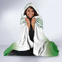 Philippines Barong Style Hooded Blanket with Polynesian Art and Leaf Motif Green Color LT03 - Polynesian Pride