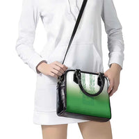 Philippines Barong Style Shoulder Handbag with Polynesian Art and Leaf Motif Green Color LT03 - Polynesian Pride