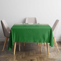 Philippines Barong Style Tablecloth with Polynesian Art and Leaf Motif Green Color LT03 - Polynesian Pride