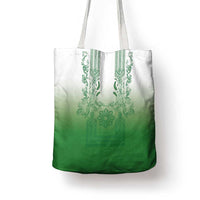 Philippines Barong Style Tote Bag with Polynesian Art and Leaf Motif Green Color LT03 - Polynesian Pride