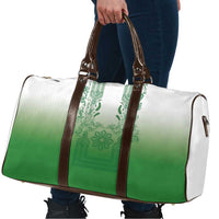 Philippines Barong Style Travel Bag with Polynesian Art and Leaf Motif Green Color LT03 - Polynesian Pride