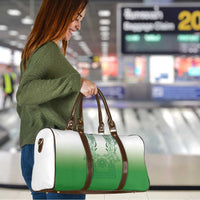 Philippines Barong Style Travel Bag with Polynesian Art and Leaf Motif Green Color LT03 - Polynesian Pride