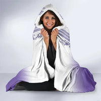 Philippines Barong Style Hooded Blanket with Polynesian Art and Leaf Motif Purple Color LT03 - Polynesian Pride