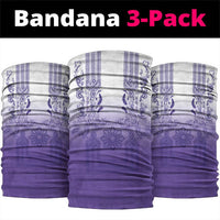 Philippines Barong Style Neck Gaiter with Polynesian Art and Leaf Motif Purple Color LT03 package One Size: 25*50cm Purple - Polynesian Pride