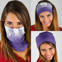 Philippines Barong Style Neck Gaiter with Polynesian Art and Leaf Motif Purple Color LT03 - Polynesian Pride