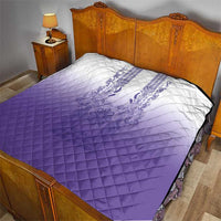Philippines Barong Style Quilt with Polynesian Art and Leaf Motif Purple Color LT03 - Polynesian Pride
