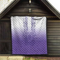 Philippines Barong Style Quilt with Polynesian Art and Leaf Motif Purple Color LT03 - Polynesian Pride