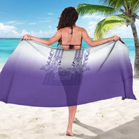 Philippines Barong Style Sarong with Polynesian Art and Leaf Motif Purple Color LT03 - Polynesian Pride