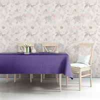 Philippines Barong Style Tablecloth with Polynesian Art and Leaf Motif Purple Color LT03 - Polynesian Pride