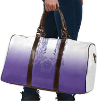 Philippines Barong Style Travel Bag with Polynesian Art and Leaf Motif Purple Color LT03 - Polynesian Pride