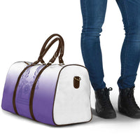 Philippines Barong Style Travel Bag with Polynesian Art and Leaf Motif Purple Color LT03 - Polynesian Pride