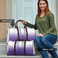 Philippines Barong Style Travel Bag with Polynesian Art and Leaf Motif Purple Color LT03 - Polynesian Pride