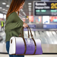 Philippines Barong Style Travel Bag with Polynesian Art and Leaf Motif Purple Color LT03 - Polynesian Pride