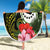 Kia Orana Cook Islands Beach Blanket Turtle and Hibiscus Polynesian Pattern