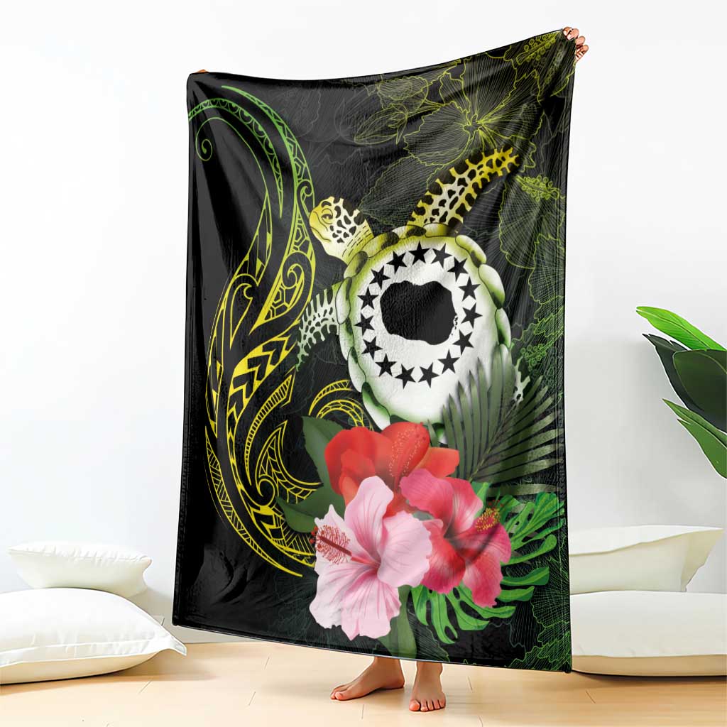 Kia Orana Cook Islands Blanket Turtle and Hibiscus Polynesian Pattern LT03 - Polynesian Pride