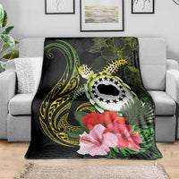 Kia Orana Cook Islands Blanket Turtle and Hibiscus Polynesian Pattern LT03 - Polynesian Pride