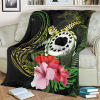 Kia Orana Cook Islands Blanket Turtle and Hibiscus Polynesian Pattern LT03 - Polynesian Pride