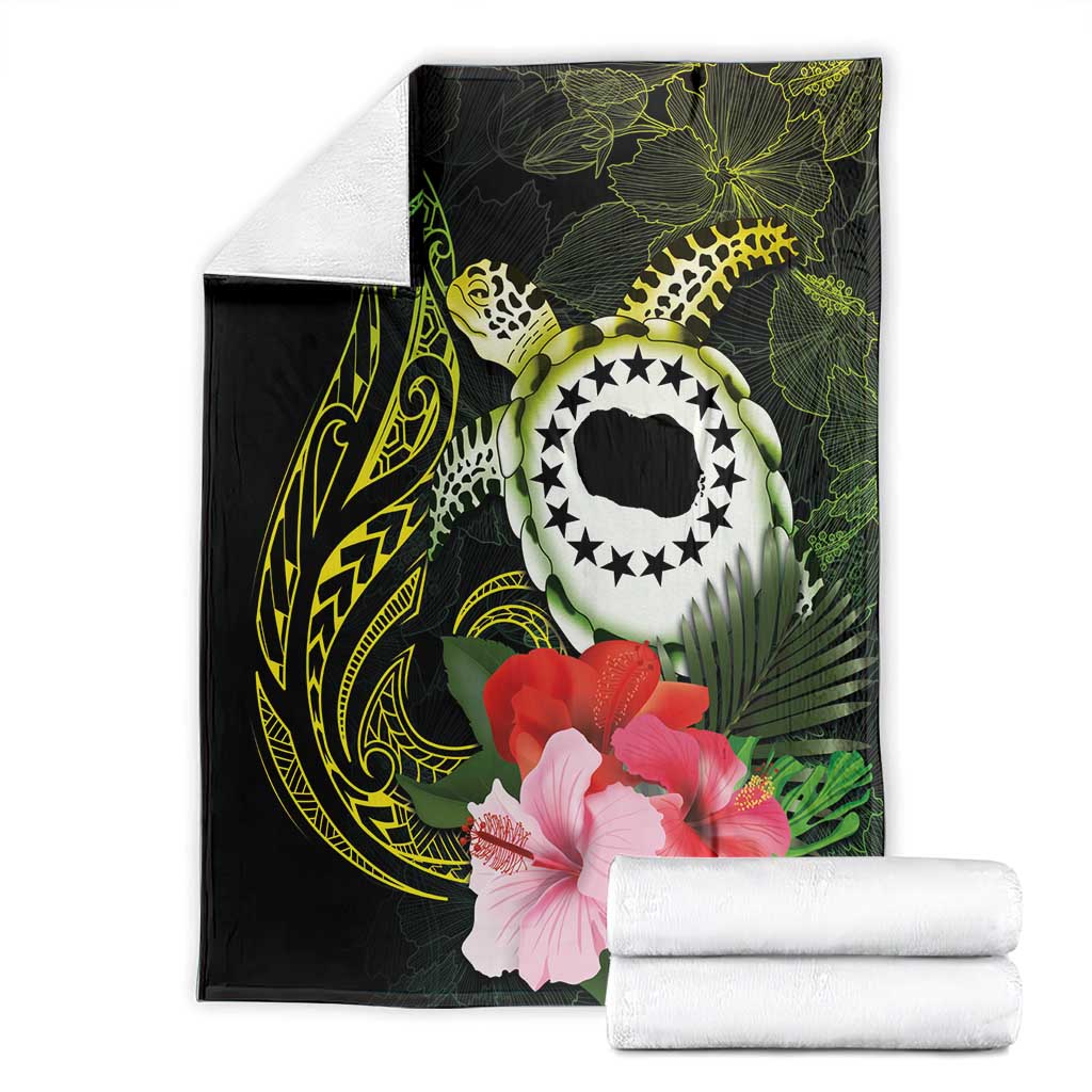 Kia Orana Cook Islands Blanket Turtle and Hibiscus Polynesian Pattern LT03 - Polynesian Pride