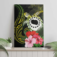 Kia Orana Cook Islands Canvas Wall Art Turtle and Hibiscus Polynesian Pattern LT03 - Polynesian Pride