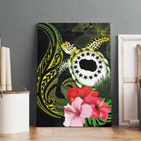 Kia Orana Cook Islands Canvas Wall Art Turtle and Hibiscus Polynesian Pattern LT03 - Polynesian Pride