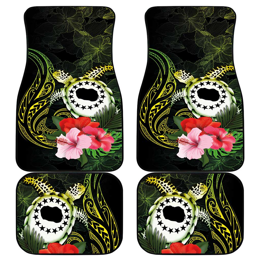 Kia Orana Cook Islands Car Mats Turtle and Hibiscus Polynesian Pattern LT03 - Polynesian Pride